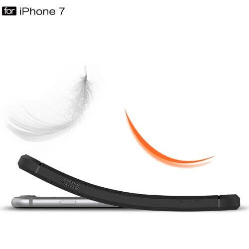 Brushed carbon fiber hoesje iPhone 7 | Partly