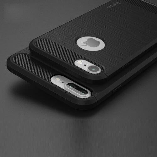 Brushed carbon fiber hoesje iPhone 7 Plus | Partly