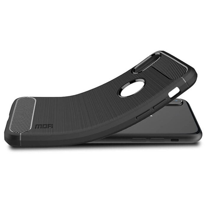 Brushed carbon fiber hoesje iPhone XR | Partly
