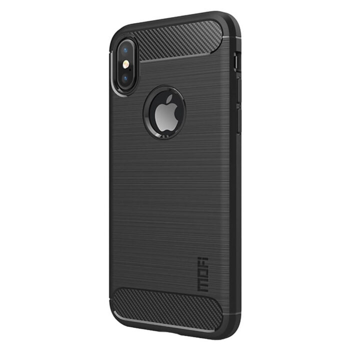 Brushed carbon fiber hoesje iPhone X | Partly