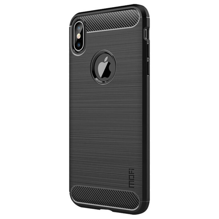 Brushed carbon fiber hoesje iPhone XS Max | Partly