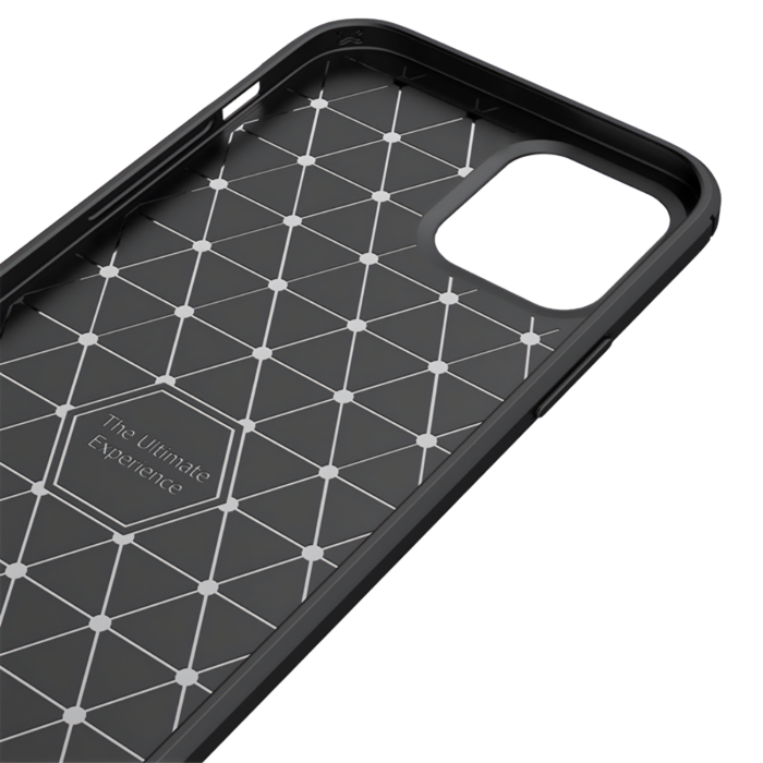 Brushed carbon fiber hoesje iPhone 12 | Partly