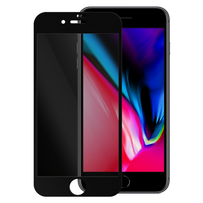 iPhone 8 Plus privacy tempered glass | Partly