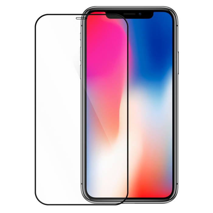 iPhone X invisible tempered glass | Partly