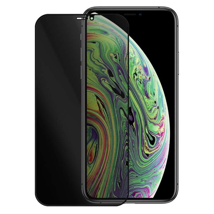 iPhone XS privacy tempered glass | Partly