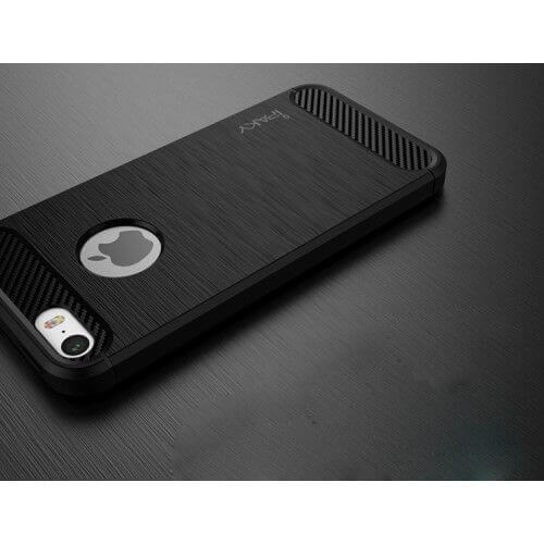 Brushed carbon fiber hoesje iPhone 5 / 5s / SE | Partly