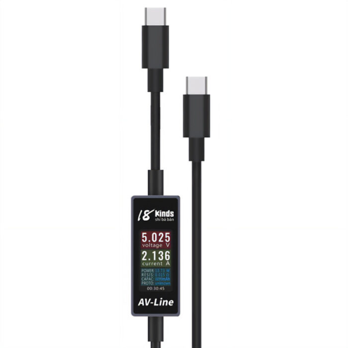AV-Line ampèremeter (USB-C naar USB-C) | Partly