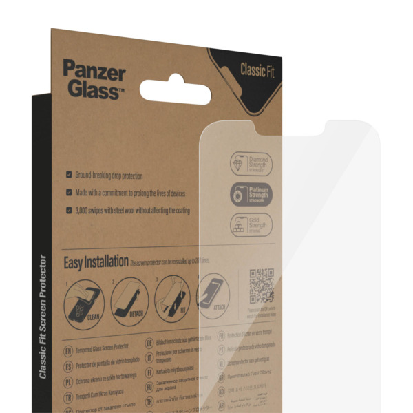 PanzerGlass iPhone 13 Pro screenprotector glas | Partly