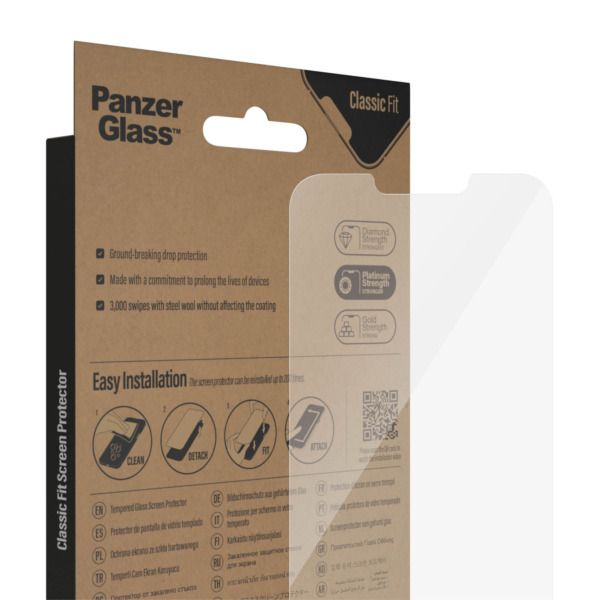 PanzerGlass iPhone 13 Pro Max screenprotector glas | Partly