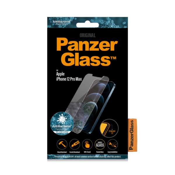 PanzerGlass iPhone 12 Pro Max screenprotector glas | Partly