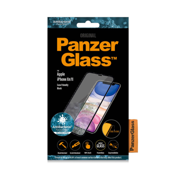PanzerGlass case friendly iPhone XR screenprotector glas | Partly