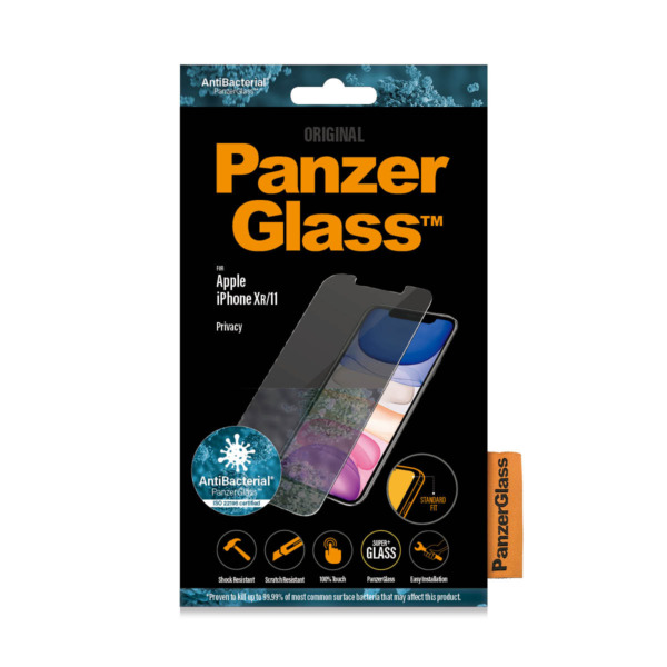 PanzerGlass iPhone XR privacy screenprotector glas | Partly