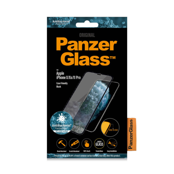PanzerGlass case friendly iPhone XS screenprotector glas | Partly