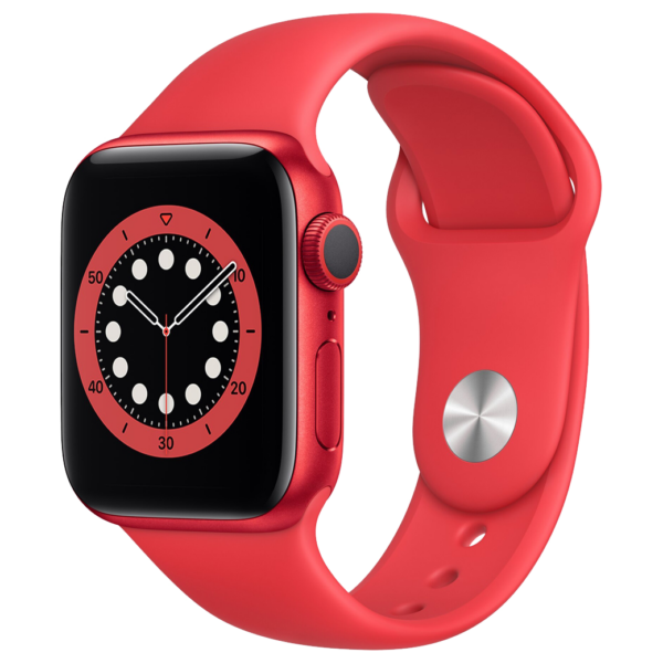 Apple Watch Series 6 40mm - Rood Aluminium Rood Sportband | Partly