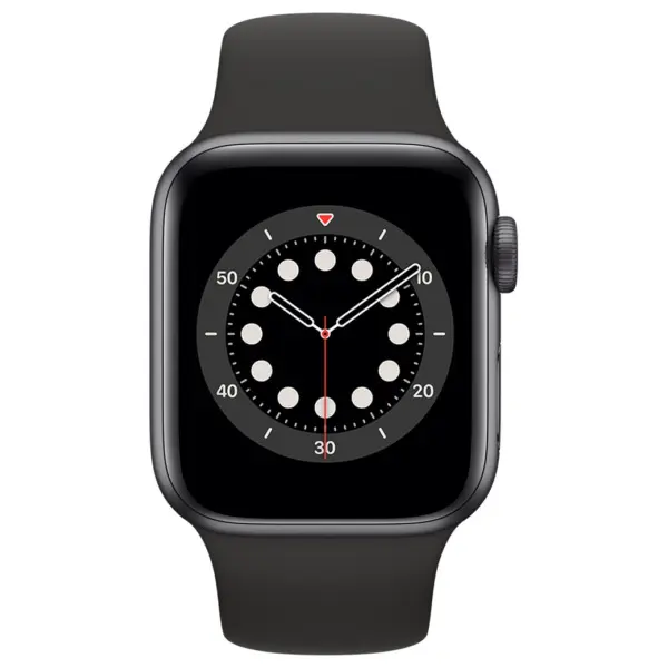 Apple Watch Series 6 40mm - Spacegrijs Aluminium Zwart Sportband | Partly
