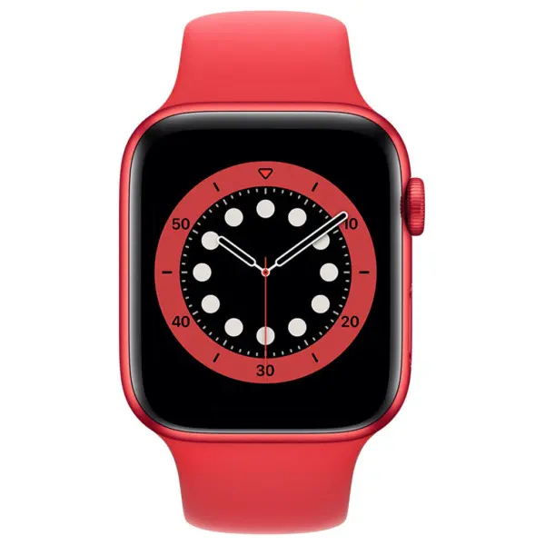 Apple Watch Series 6 44mm - Rood Aluminium Rood Sportband | Partly