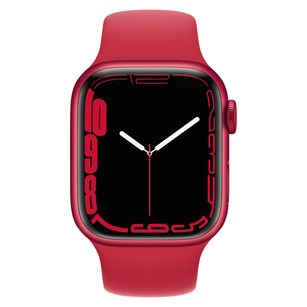 Apple Watch Series 7 41mm - Rood Aluminium Rood Sportband | Partly