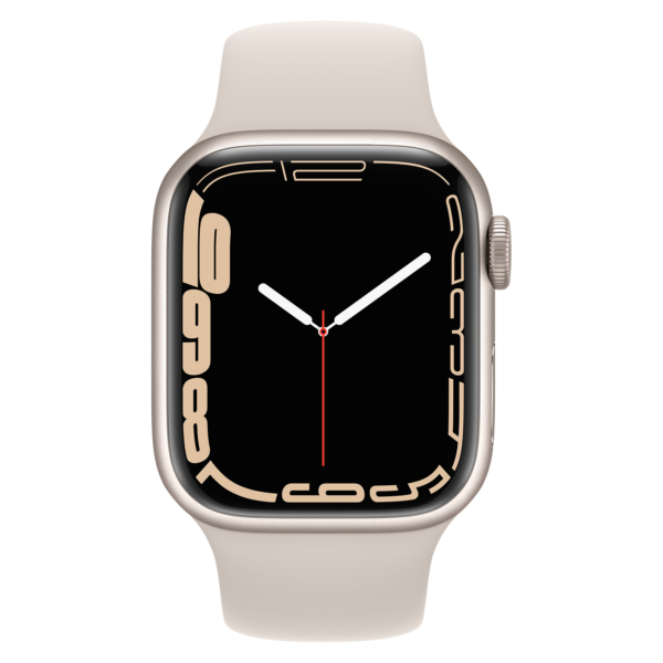 Apple Watch Series 7 41mm - Sterrenlicht Aluminium Sterrenlicht Sportband | Partly