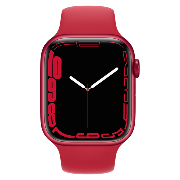 Apple Watch Series 7 45mm - Rood Aluminium Rood Sportband | Partly