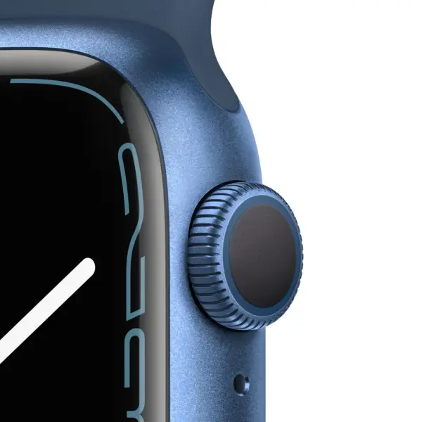 Apple Watch Series 7 45mm - Blauw Aluminium Blauw Sportband | Partly