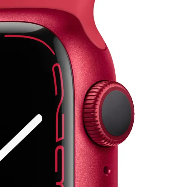 Apple Watch Series 7 41mm - Rood Aluminium Rood Sportband | Partly