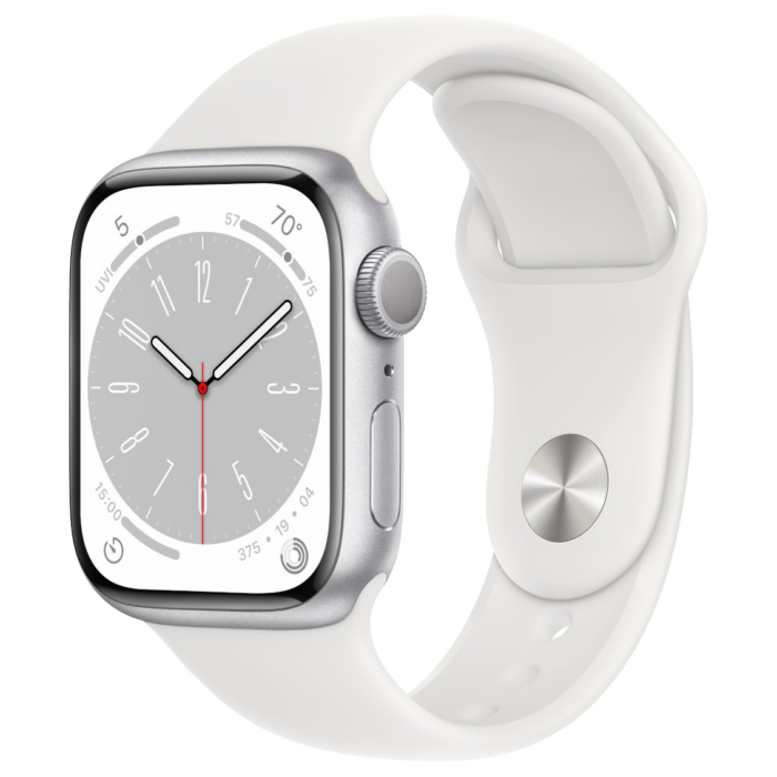 Apple Watch Series 8 41mm - Zilver Aluminium Wit Sportband | Partly