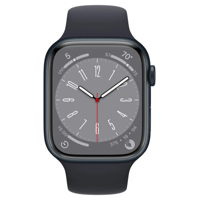 Apple Watch Series 8 45mm - Middernacht Aluminium Middernacht Sportband | Partly