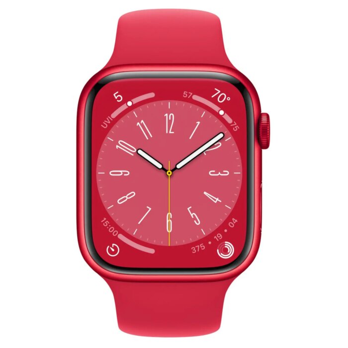 Apple Watch Series 8 45mm - Rood Aluminium Rood Sportband | Partly