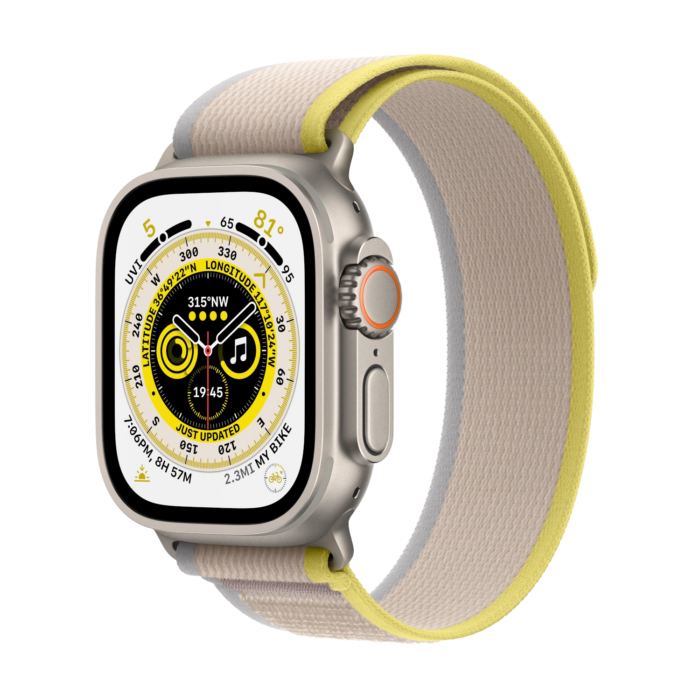 Apple Watch Ultra 49mm - Trail Band Geel/Beige | Partly