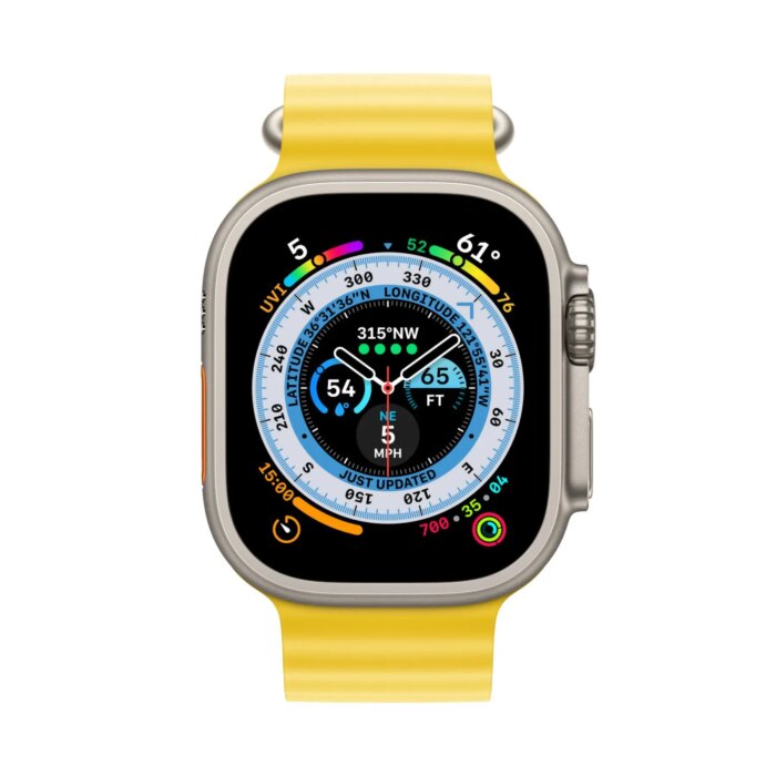 Apple Watch Ultra 49mm - Ocean Band Geel | Partly